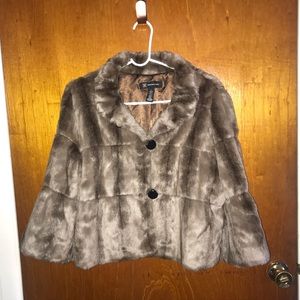 Faux Fur Cropped Jacket